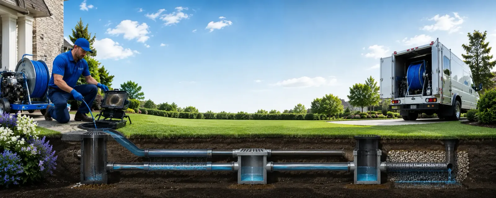 Outdoor drain cleaning information for Wolcott, NY